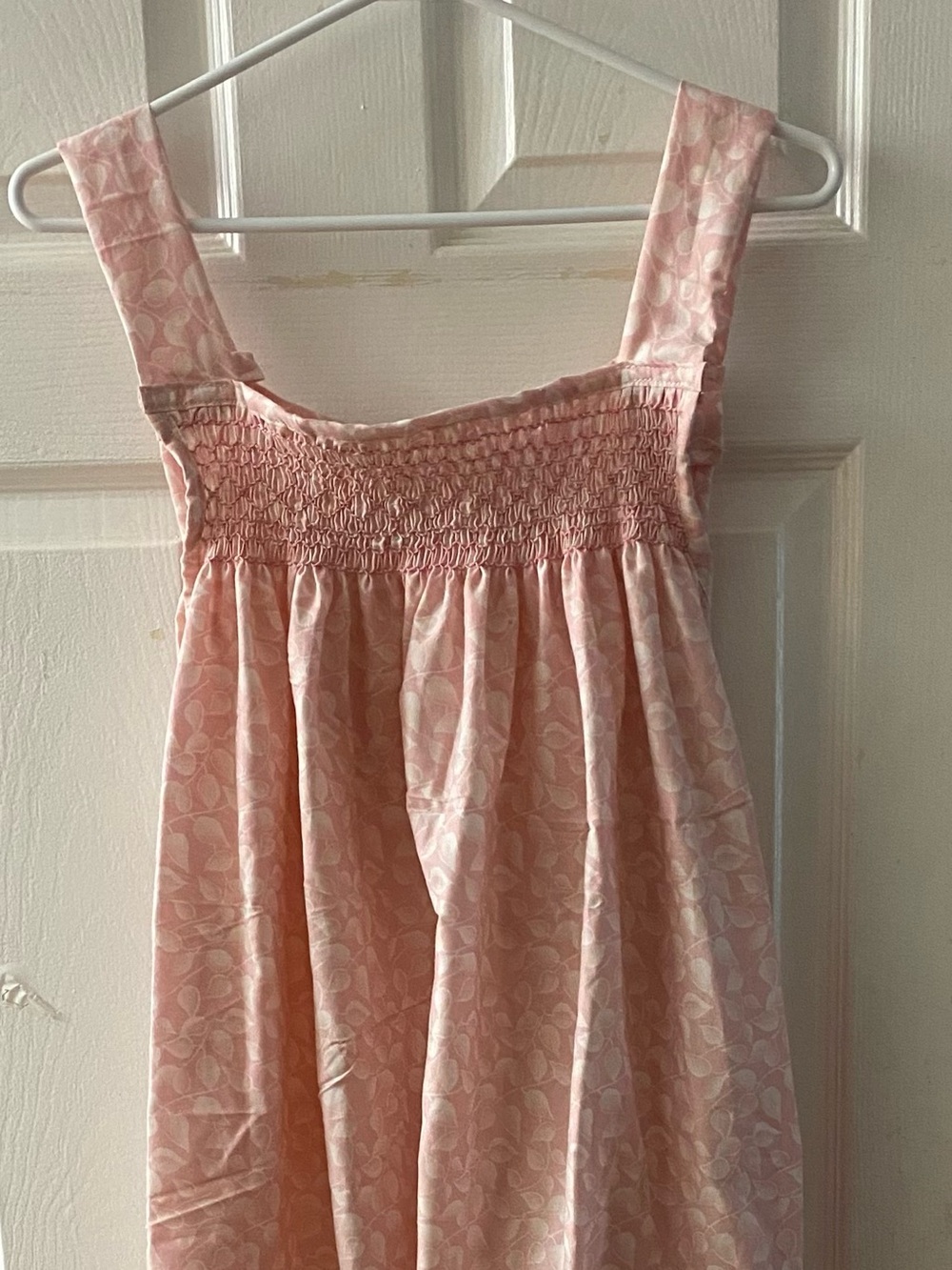 Soft Pink Smocked Sundress Short